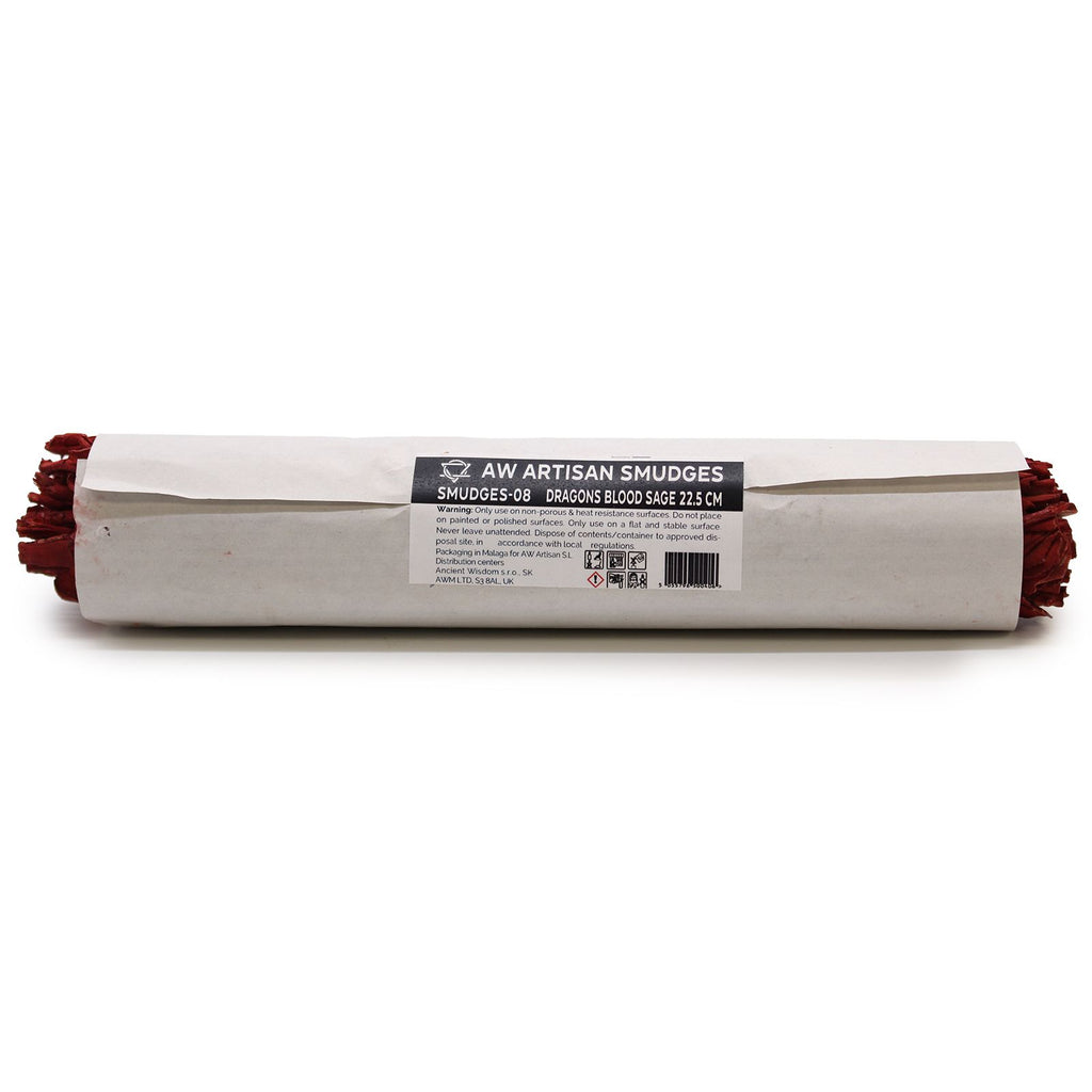 Bâton de Fumigation – Sauge Sang de Dragon – 22,5 cm (Enveloppé Individuellement)