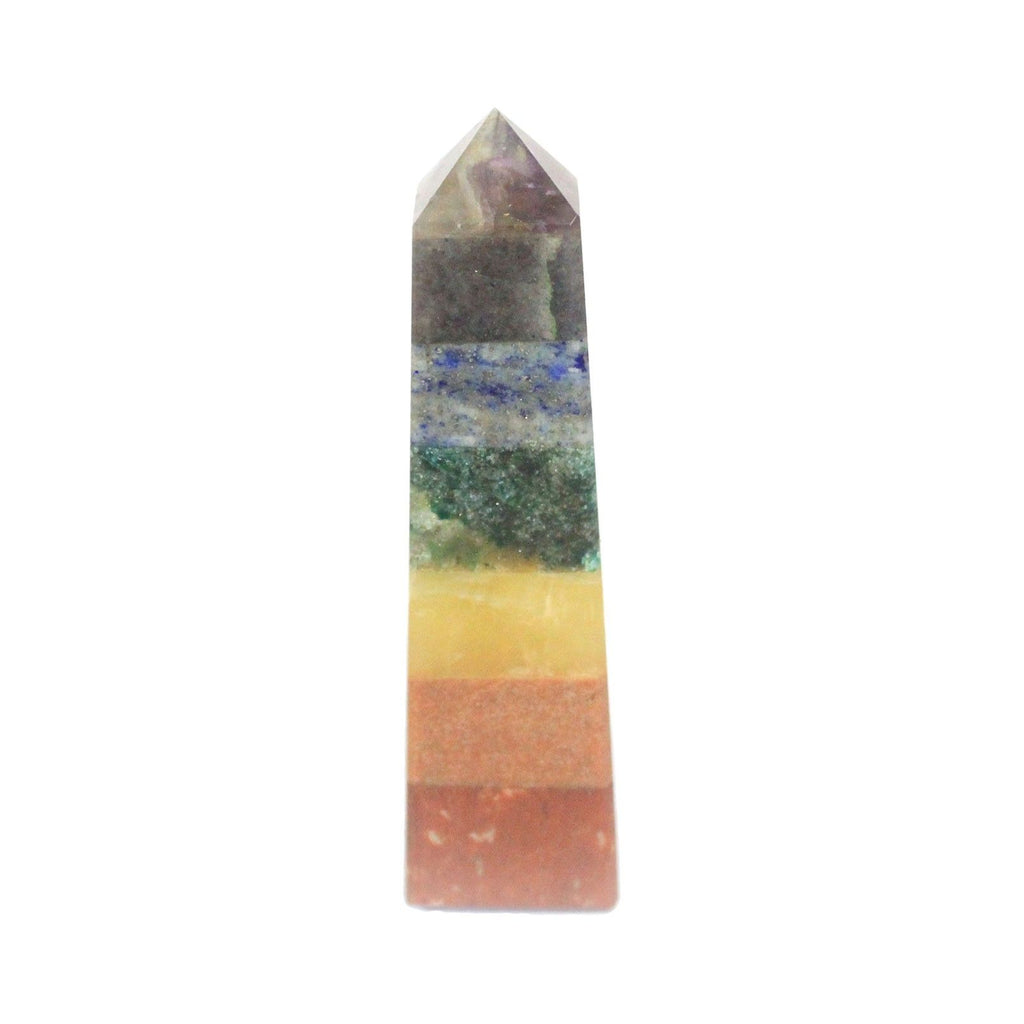 Obélisque Chakras – 7 Pierres en Composition