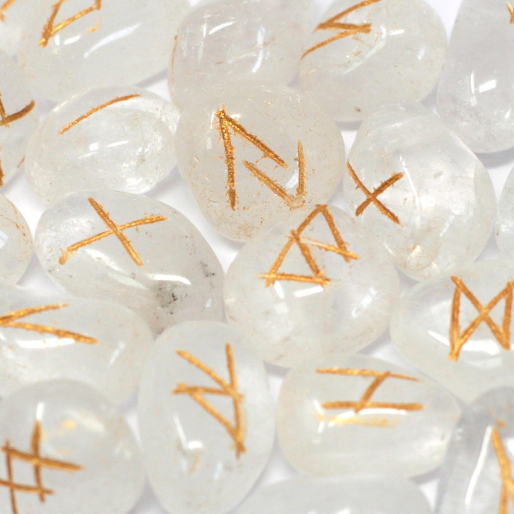 Runes Indiennes en Pochette – Quartz Clair