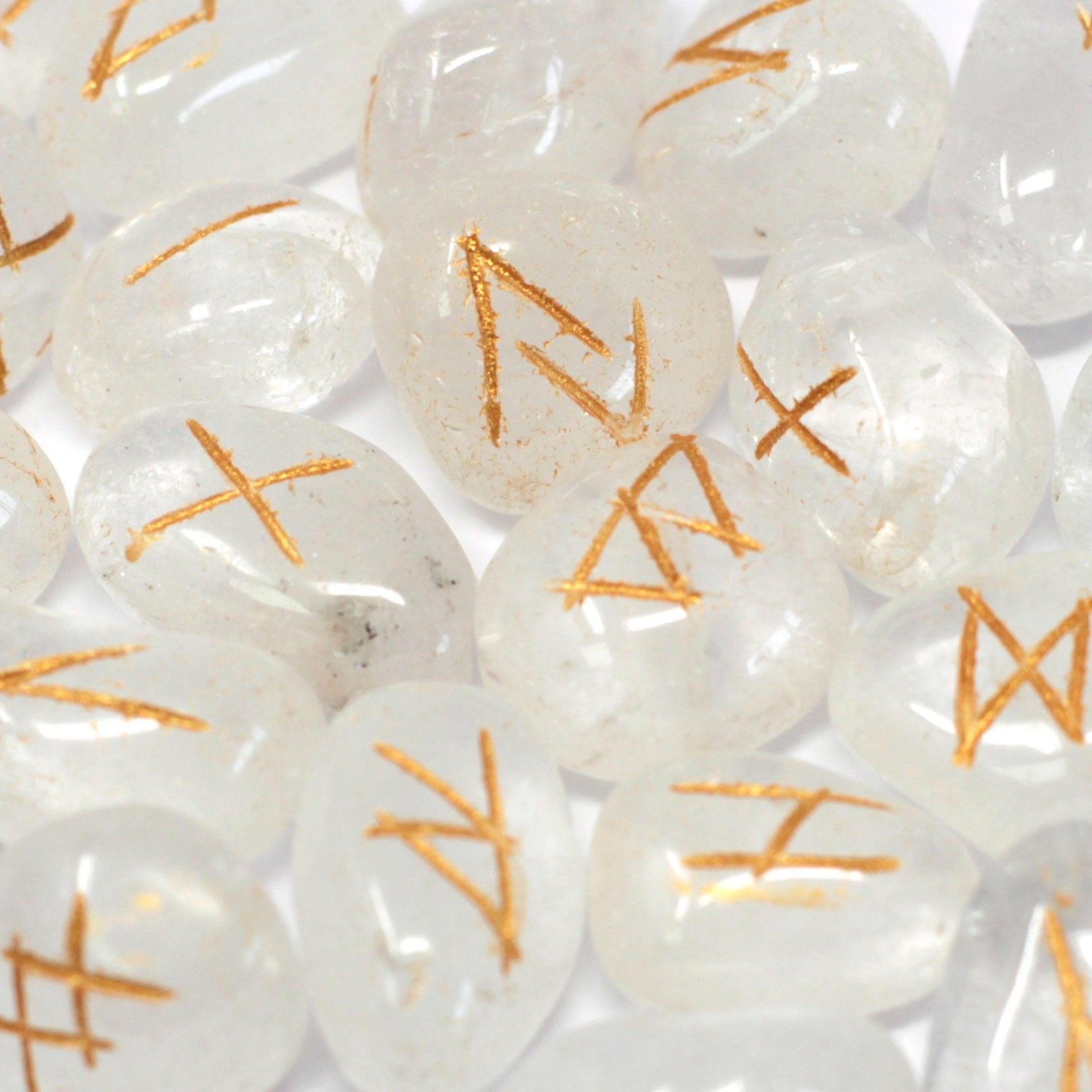 Runes Indiennes en Pochette – Quartz Clair