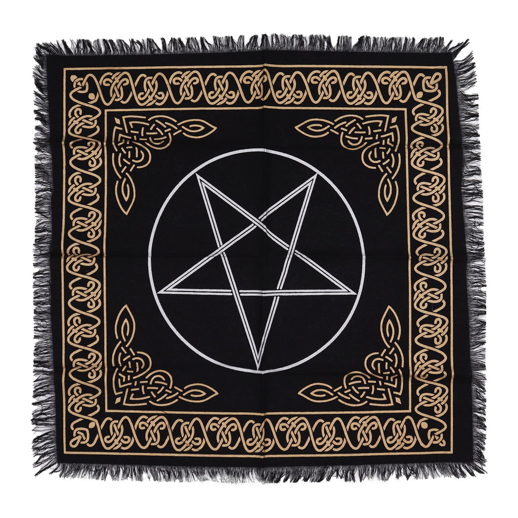 Tapis d'Autel Frangé – Pentagramme