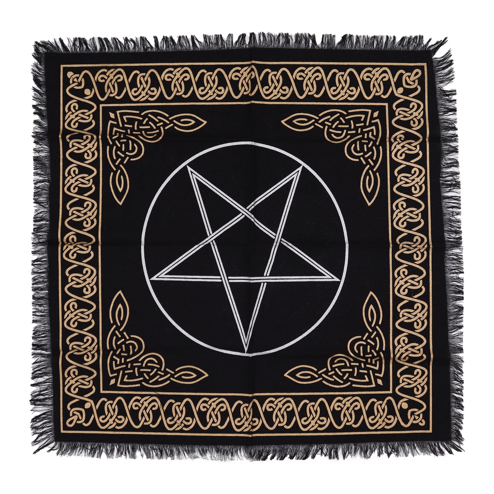 Tapis d'Autel Frangé – Pentagramme