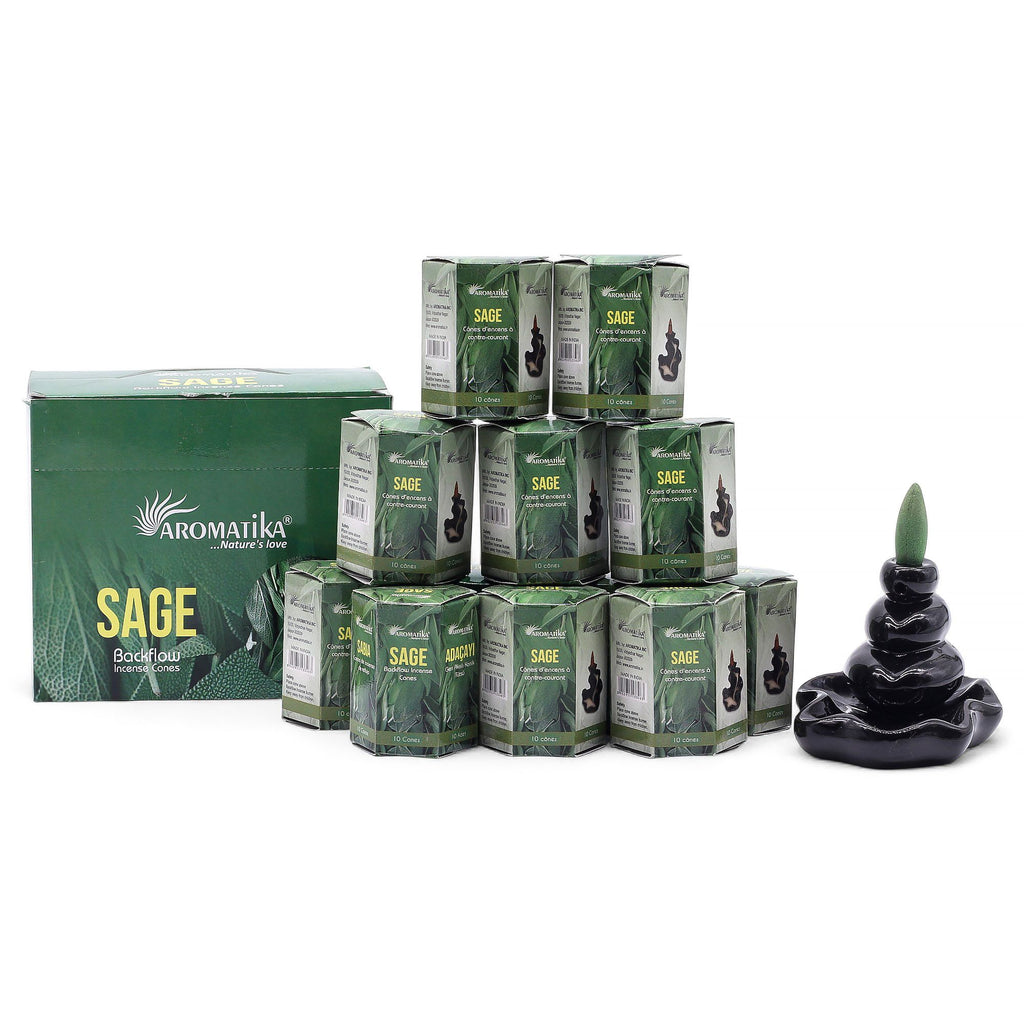 Encens Backflow Masala – Sauge (10 cônes)