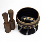 Set Bol Tibétain Coffret – Phases de Lune – Noir – 10,7 cm