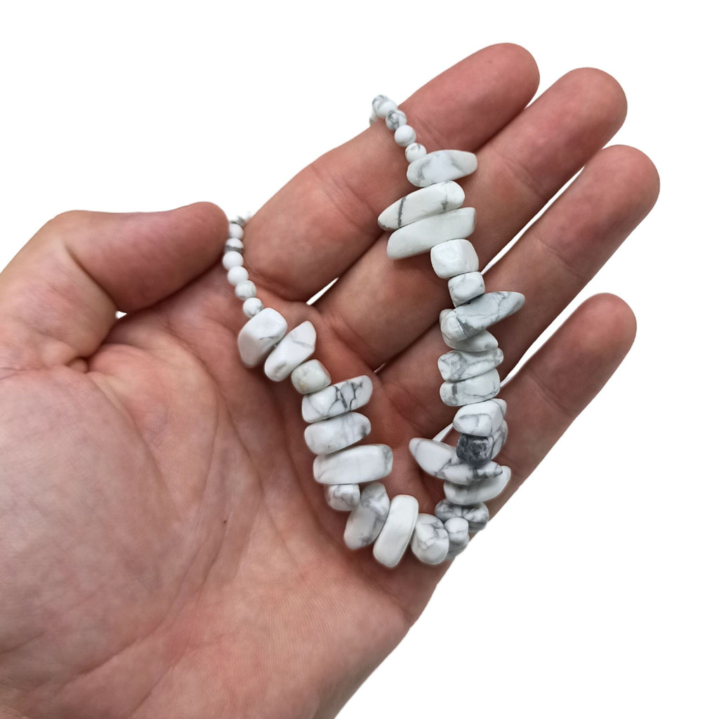 Collier Longstone Gem – Jaspe Blanc