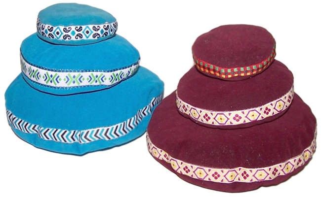 Coussin de Bol Tibétain en Velours – 7 cm
