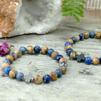 Set de 2 Bracelets de Soutien – Sodalite & Pierre de Paysage