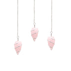 Pendule en Pierre Brute – Quartz Rose