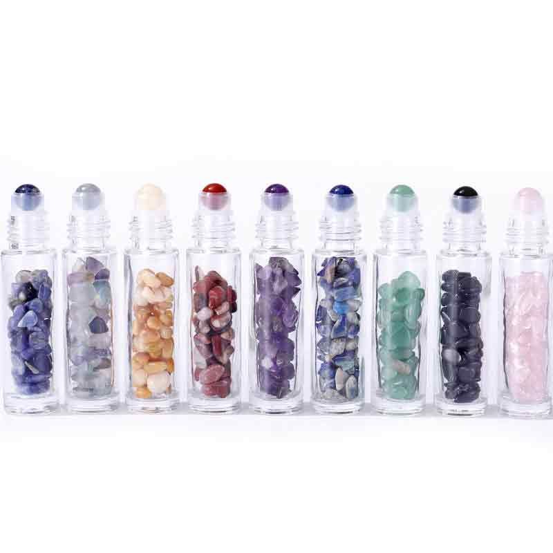 Roller Aromathérapie – Bille en Cristal de Roche Naturel