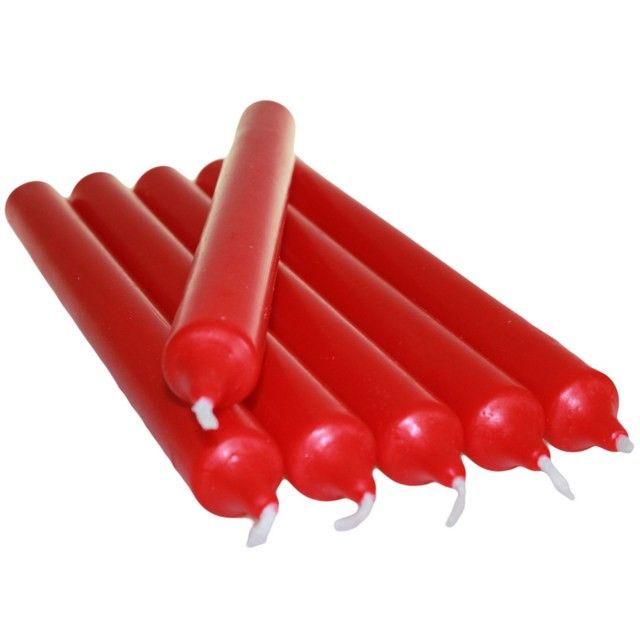 Bougies de Table Rouge – Lot de 100
