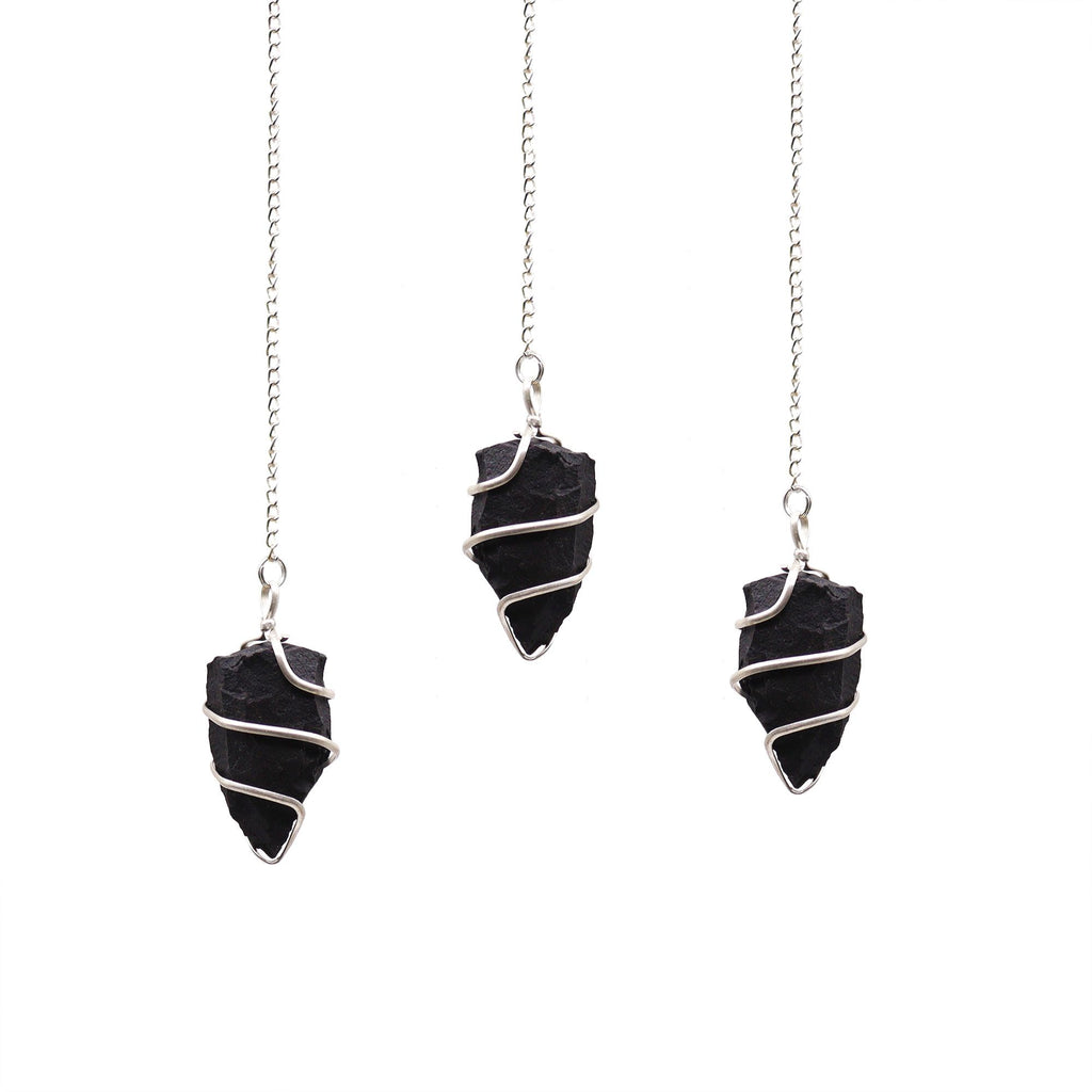 Pendule en Pierre Brute – Agate Noire