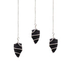 Pendule en Pierre Brute – Agate Noire