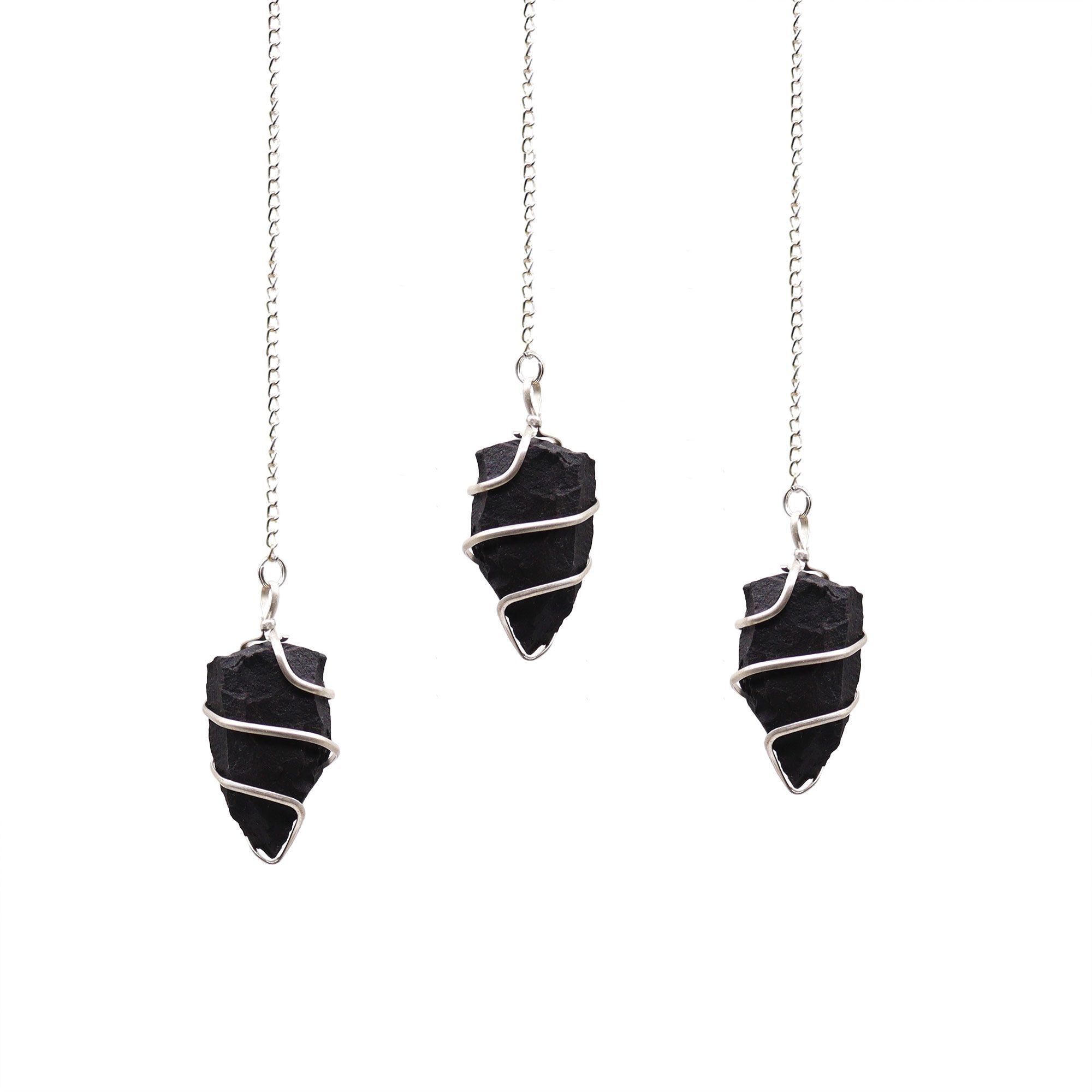 Pendule en Pierre Brute – Agate Noire