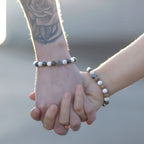 Set de 2 Bracelets de Soutien – Sodalite & Pierre de Paysage