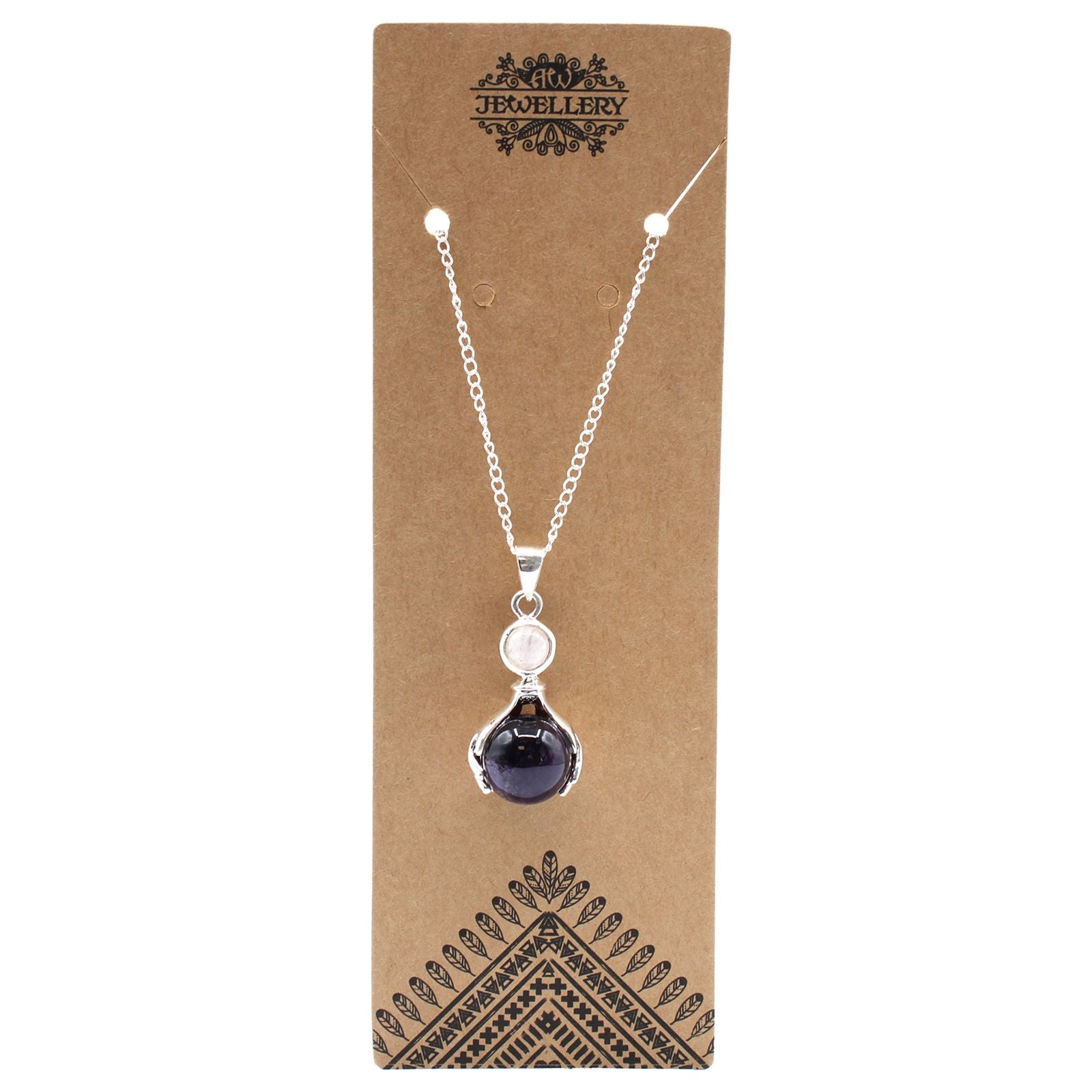 Pendentif Mains Guérisseuses – Améthyste