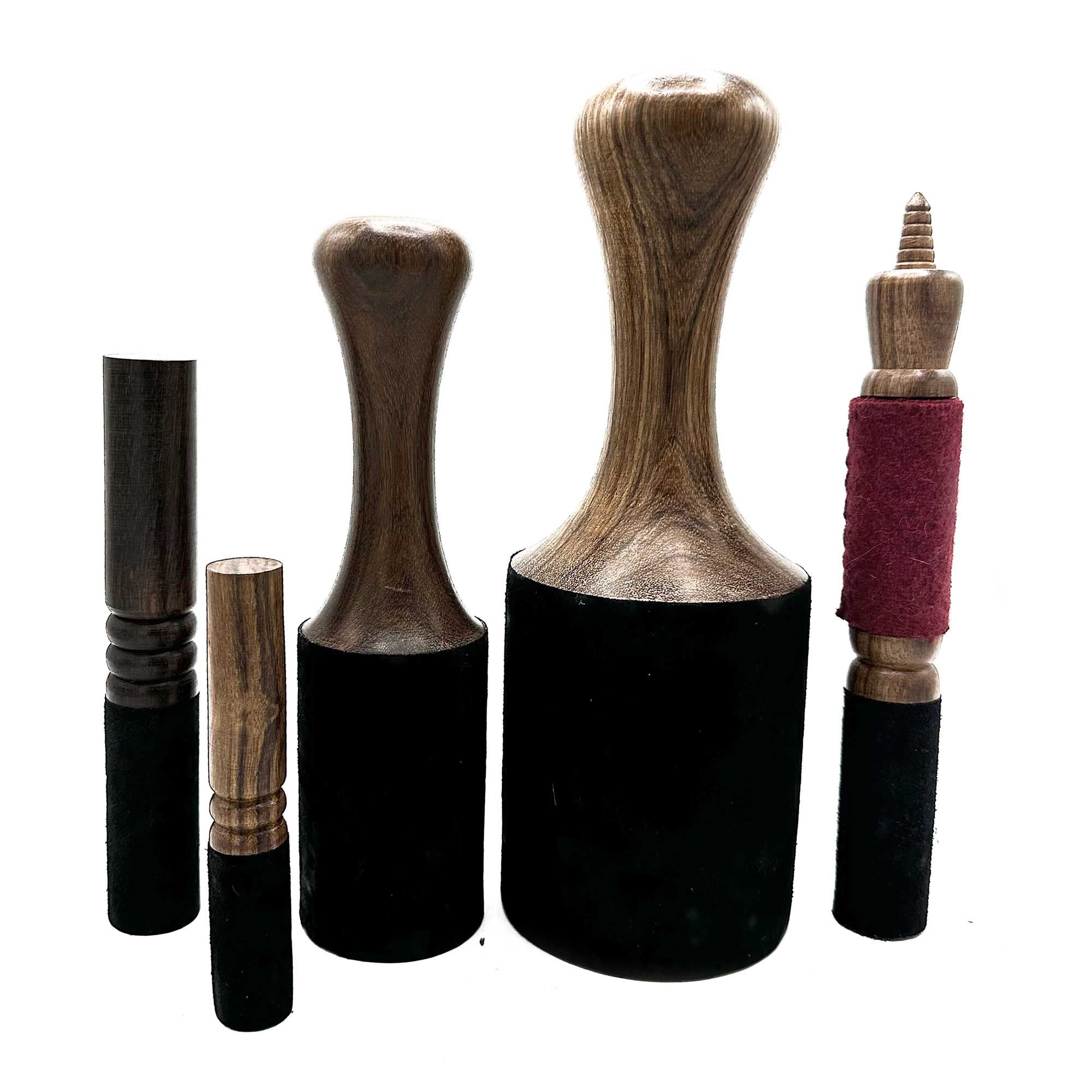 Baguette de Bol Tibétain en Bois – Gravure Namaste – 14 cm