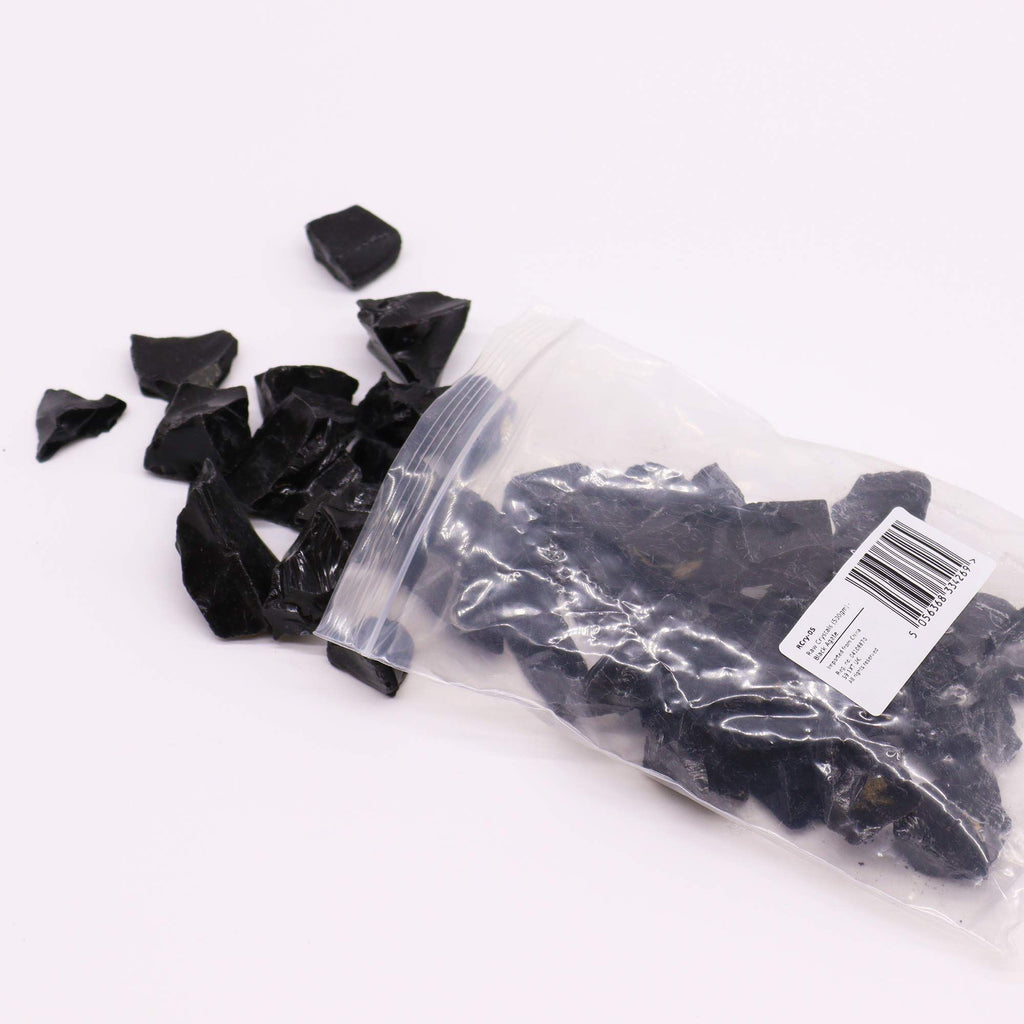Lot de Cristaux Bruts – Obsidienne Noire – 500 g