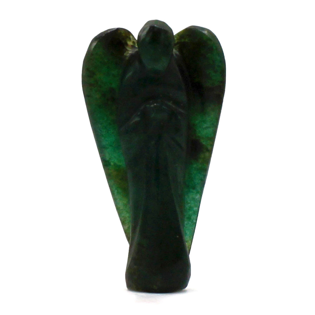Ange en Gemme Sculpté – Aventurine Verte