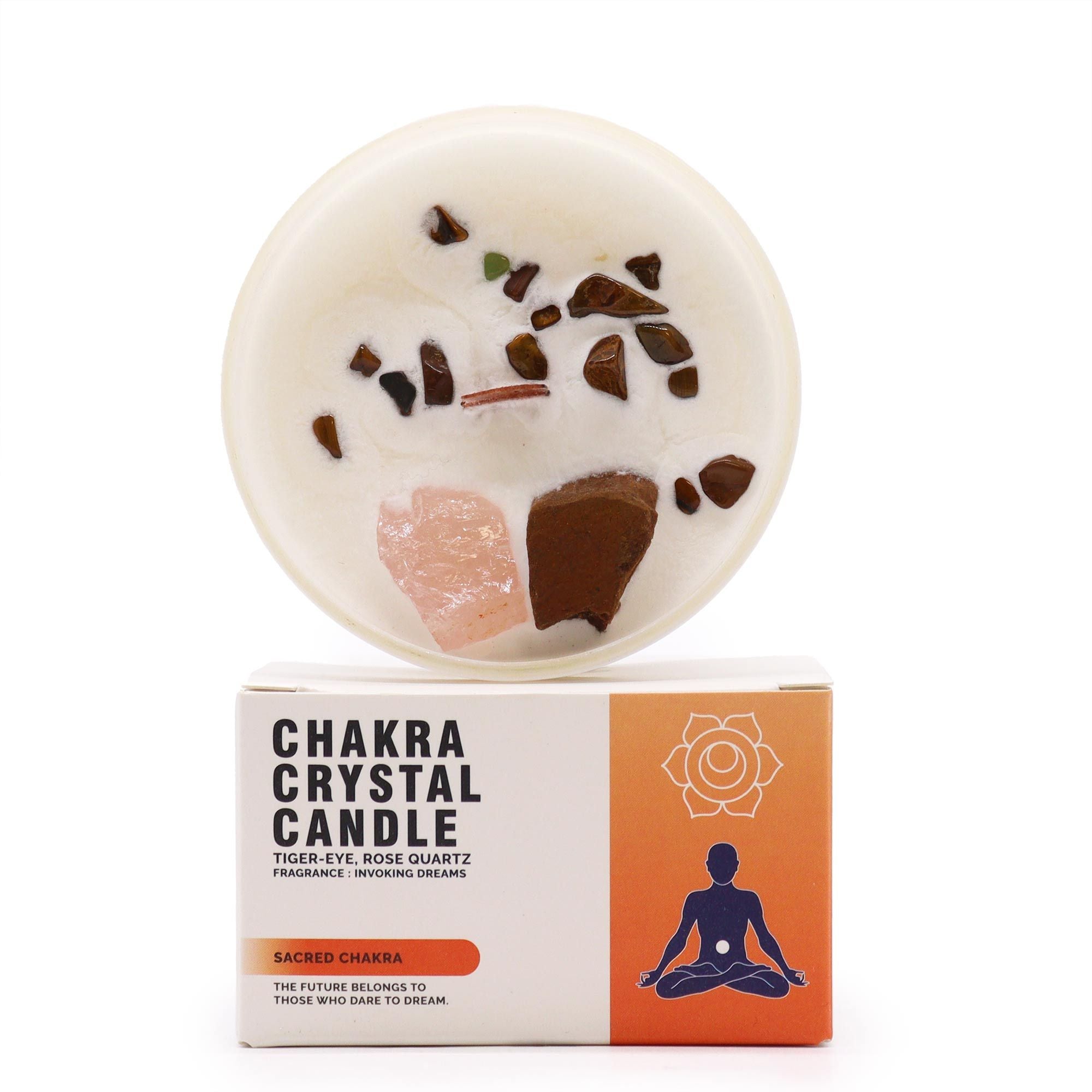 Bougie Cristal – Chakra Sacré