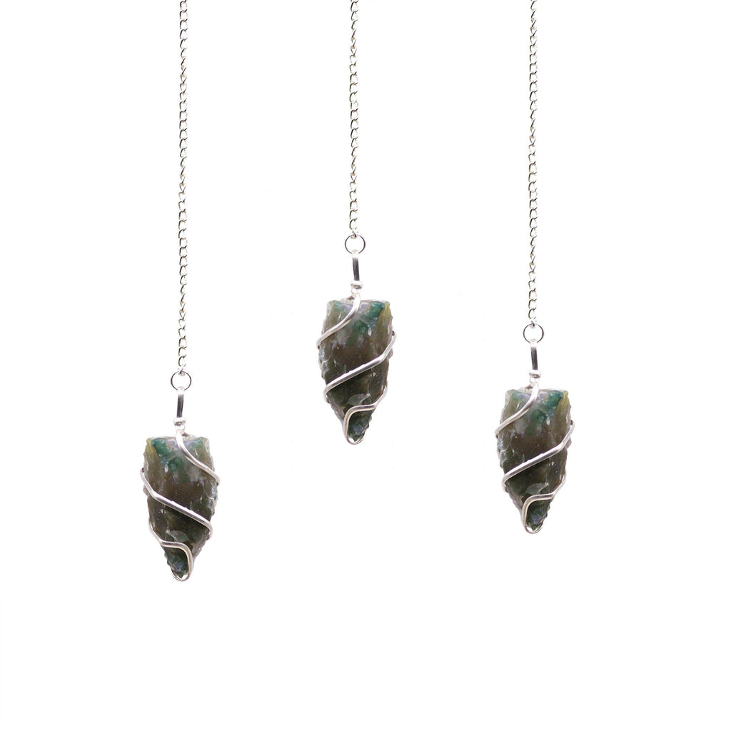 Pendule en Pierre Brute – Agate Mousse