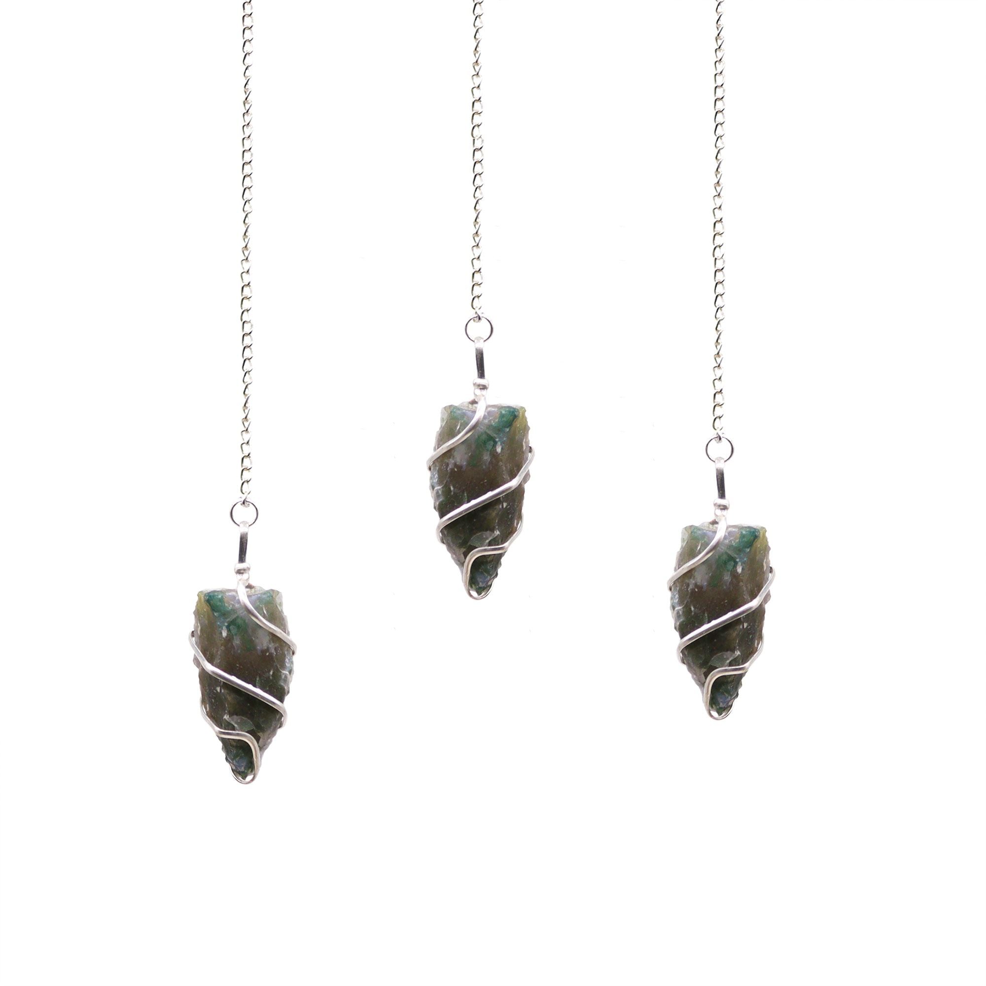 Pendule en Pierre Brute – Agate Mousse