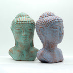 Tête de Bouddha Tranquillité – Vert Cuivré