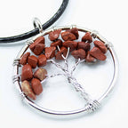 Pendentif Arbre de Vie – Jaspe Rouge