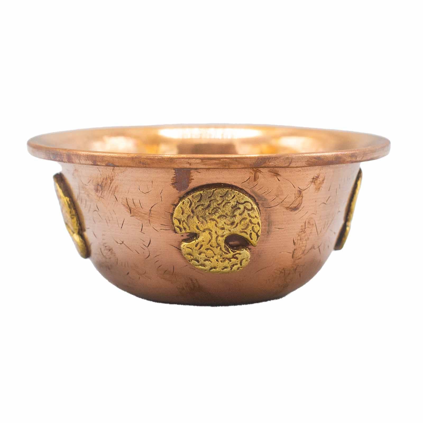 Bol Rituel en Cuivre – Arbre de Vie – 12×5 cm