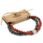 Bracelet Magnétique en Gemmes – Pierre Rouge (Redstone)