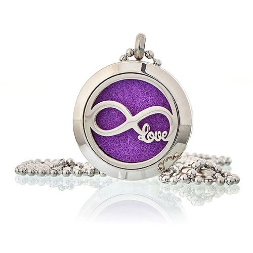 Collier Diffuseur d’Aromathérapie – Infinity Love – 25 mm