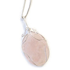 Collier Pierre Enlacée – Quartz Rose