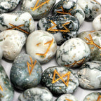 Runes Indiennes en Pochette – Agate Arbre
