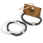 Bracelet Magnétique en Gemmes – Cristal de Roche