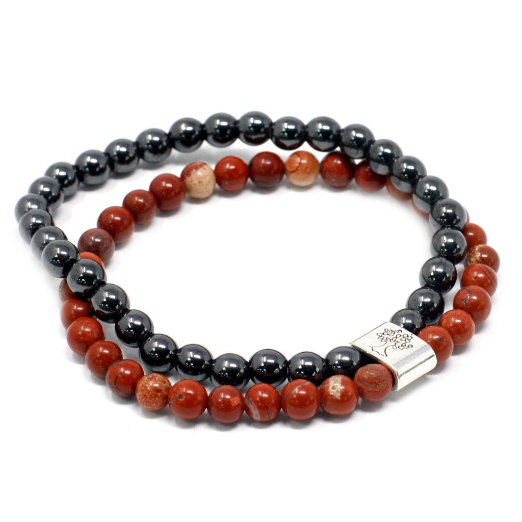 Bracelet Magnétique en Gemmes – Pierre Rouge (Redstone)
