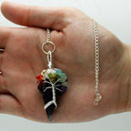 Pendule Sept Chakras en Améthyste