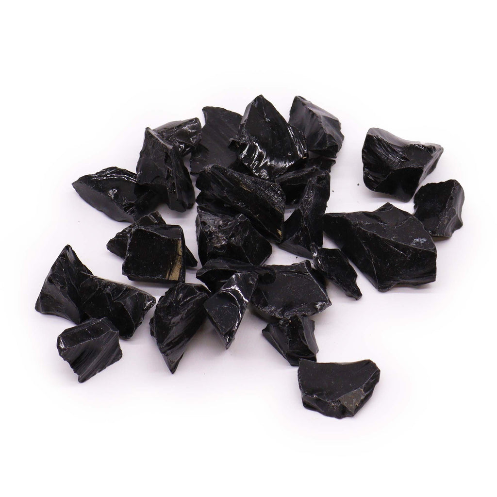 Lot de Cristaux Bruts – Obsidienne Noire – 500 g