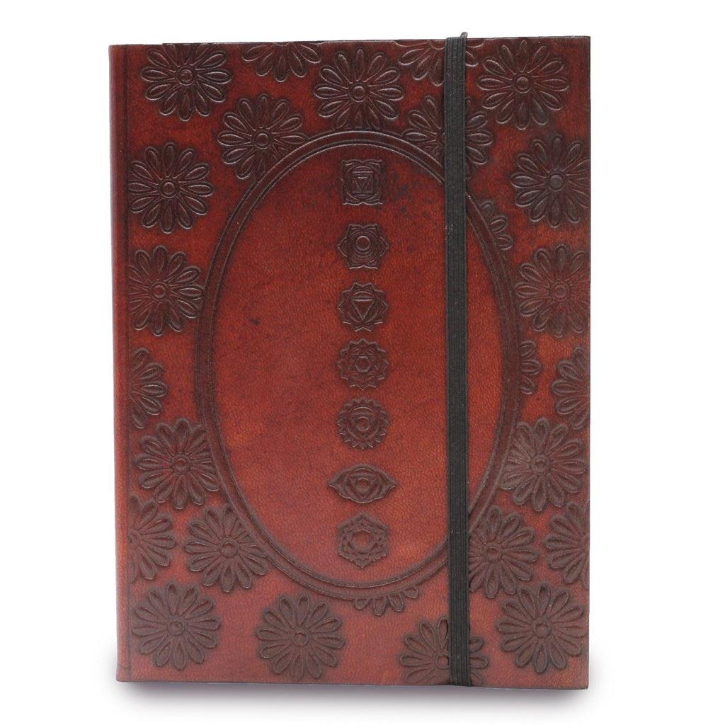 Carnet en Cuir Végétal – Petit Mandala Chakra
