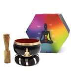 Coffret Bol Tibétain – Bouddha Doré – 10,7 cm