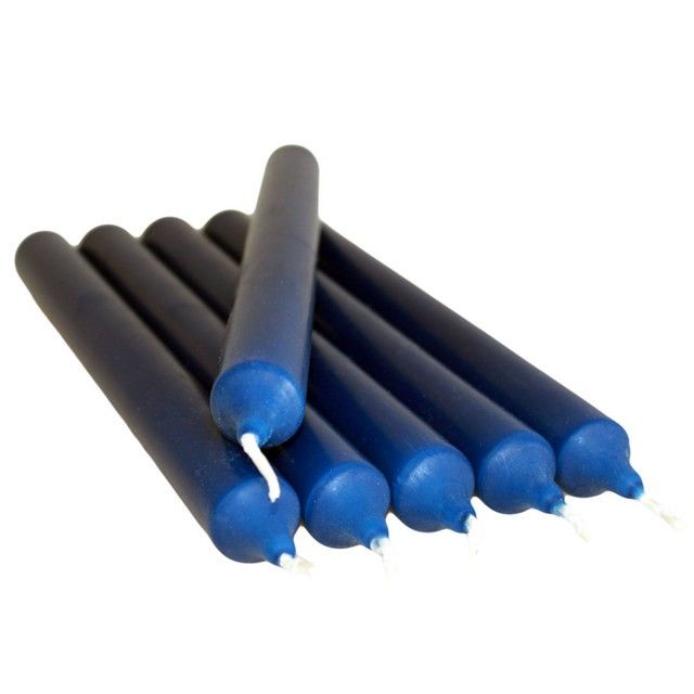 Bougies de Table Bleu Marine – Lot de 100