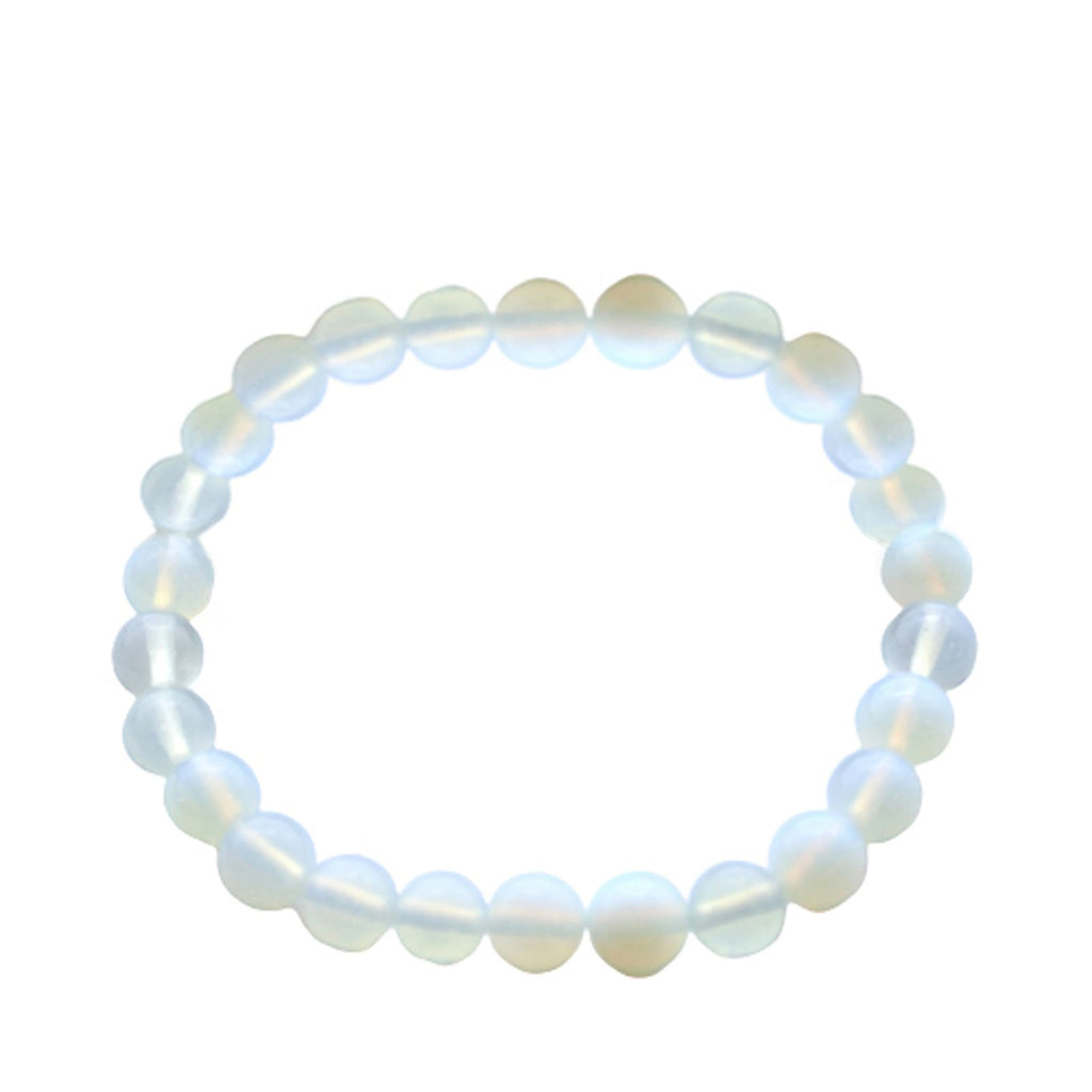 Bracelet Mala – Opalite – Pierres Rondes
