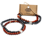 Bracelet Magnétique en Gemmes – Pierre Rouge (Redstone)