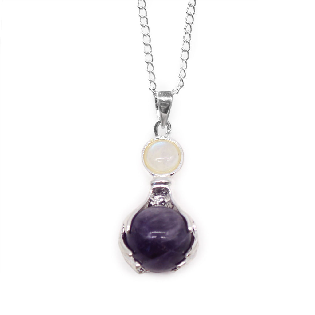 Pendentif Mains Guérisseuses – Améthyste