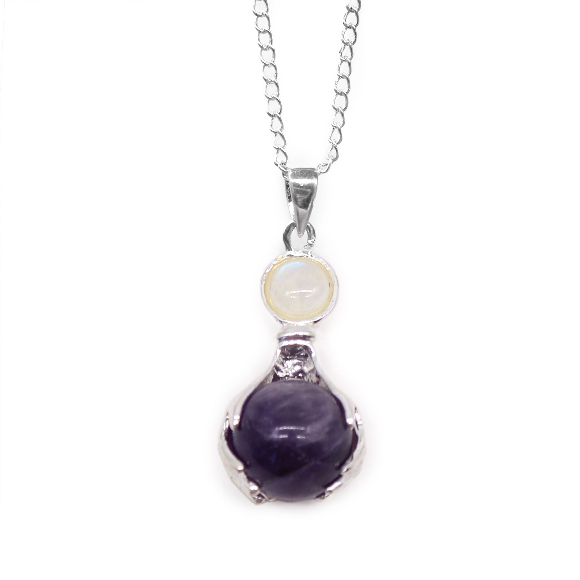 Pendentif Mains Guérisseuses – Améthyste