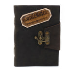 Carnet en Cuir – Confessions Noires avec Cadenas – 18×13 cm