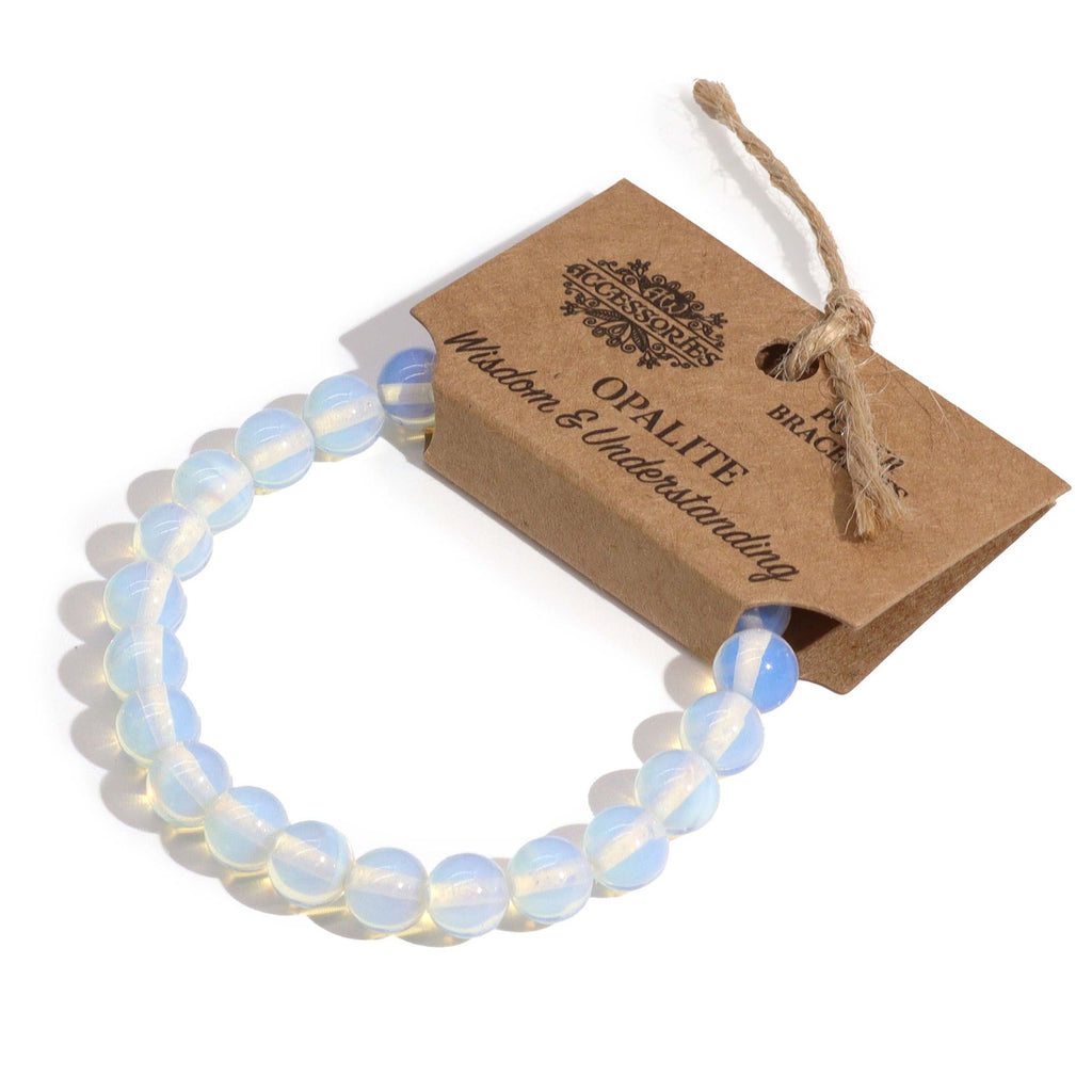 Bracelet Mala – Opalite – Pierres Rondes