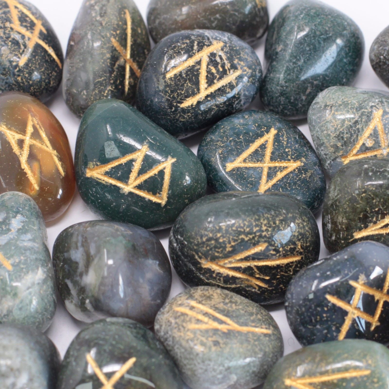 Runes Indiennes en Pochette – Agate Mousse
