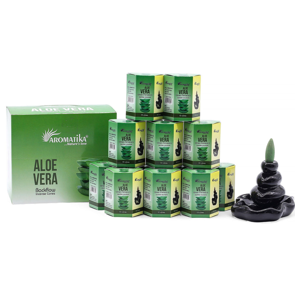 Encens Backflow Masala – Aloe Vera (10 cônes)