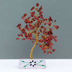 Arbre de Gemmes Indien – Jaspe Rouge – 160 Pierres