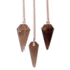 Pendule Divinatoire en Quartz Fumé