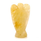 Ange en Gemme Sculpté – Aventurine Jaune